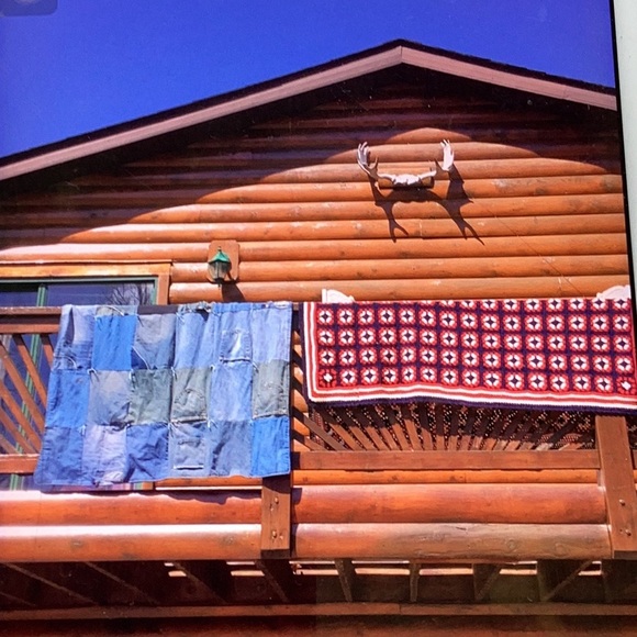 π¦ TURQUOISE FLORAL RETRO Tablecloth Square EUC Boho vibes - Picture 9 of 16